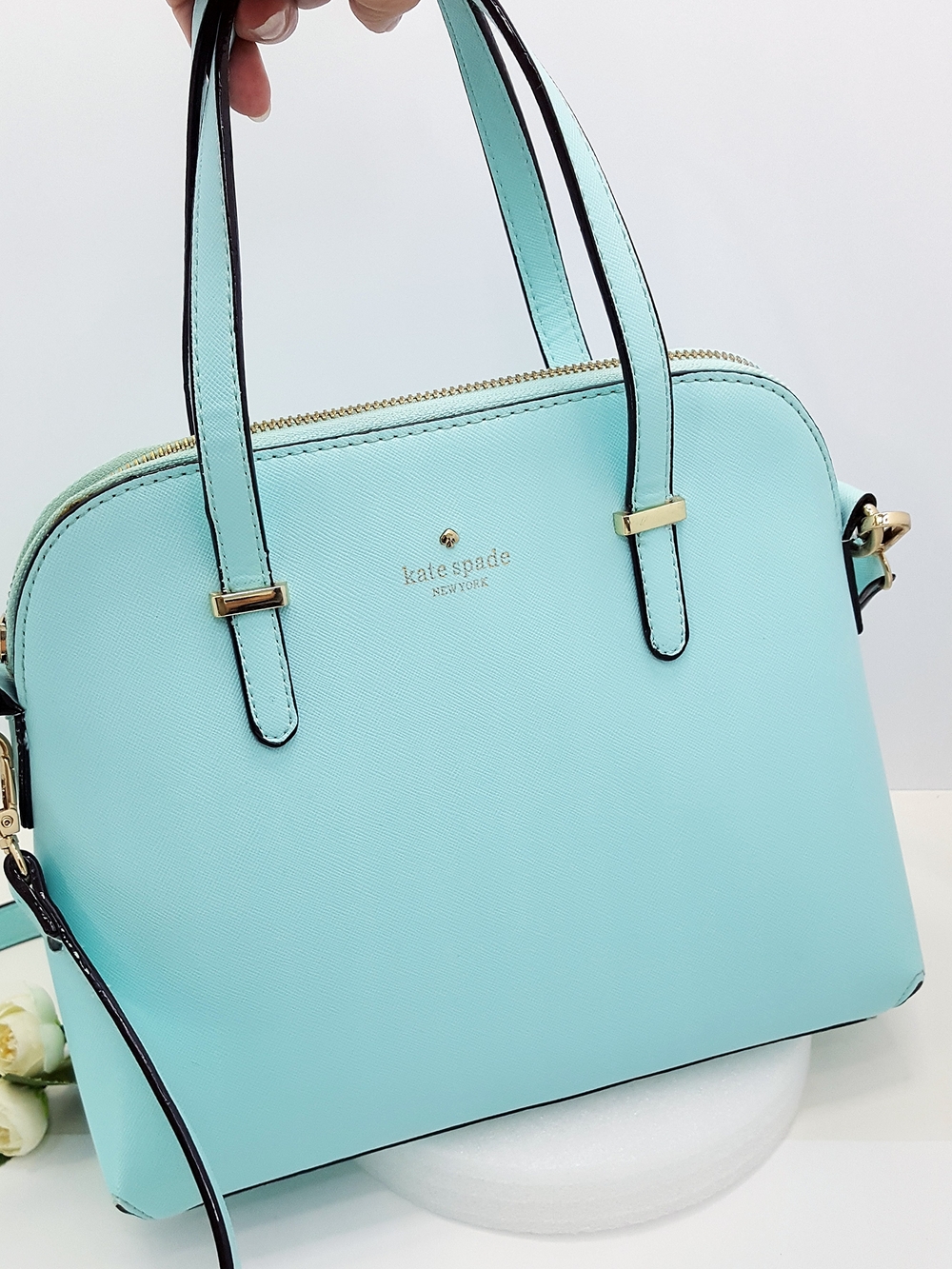Kate Spade💙 New York Cedar Street Maise Satchel Bag Turquoise Mint Blue